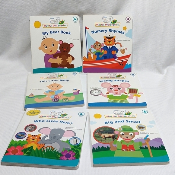 Baby Einstein Board Books▪︎Playful Discoveries▪︎Set of 6 Books - Picture 1 of 15